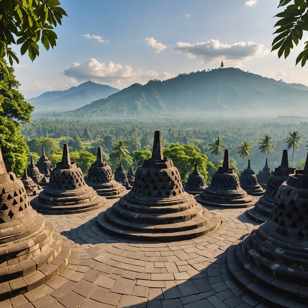 Comment organiser une visite des temples de Borobudur à Java, Indonésie?